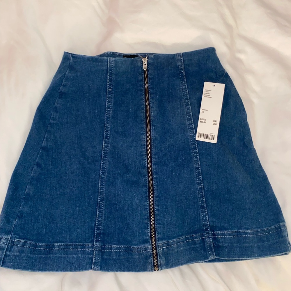 Urban Outfitters Blue A-Line Mini Skirt Casual